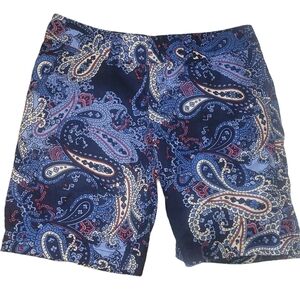 Tommy Hilfiger Blue Paisley Bermuda Shorts 4